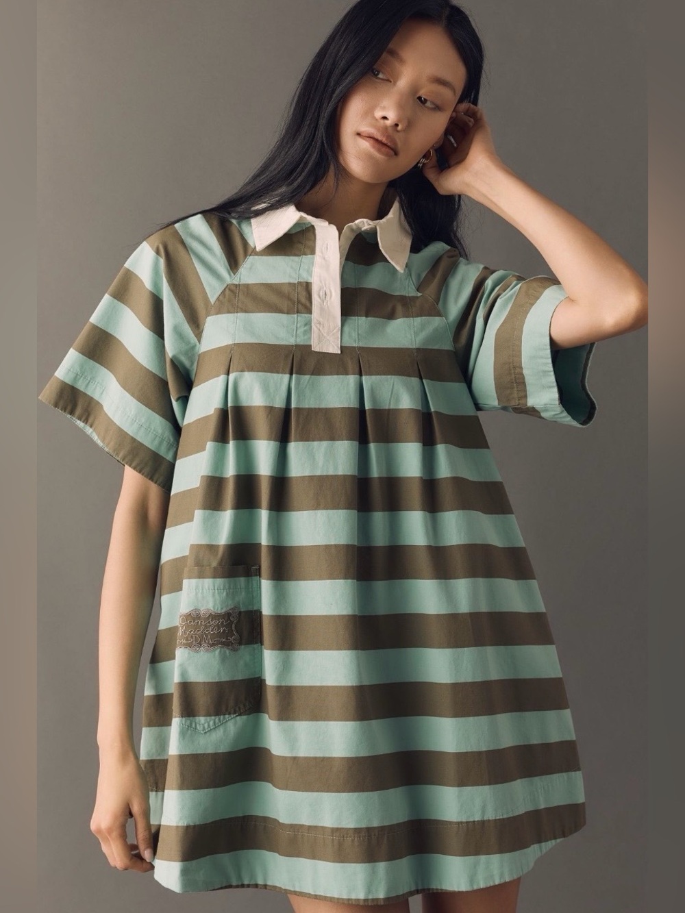 Anthropologie x Damson Madder Maggie 100% Cotton Mini Dress Size 2 NWT